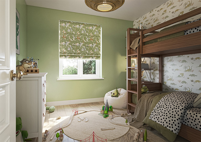 Wild Thing, Leaf - Motorised Roman Blind - Image 6